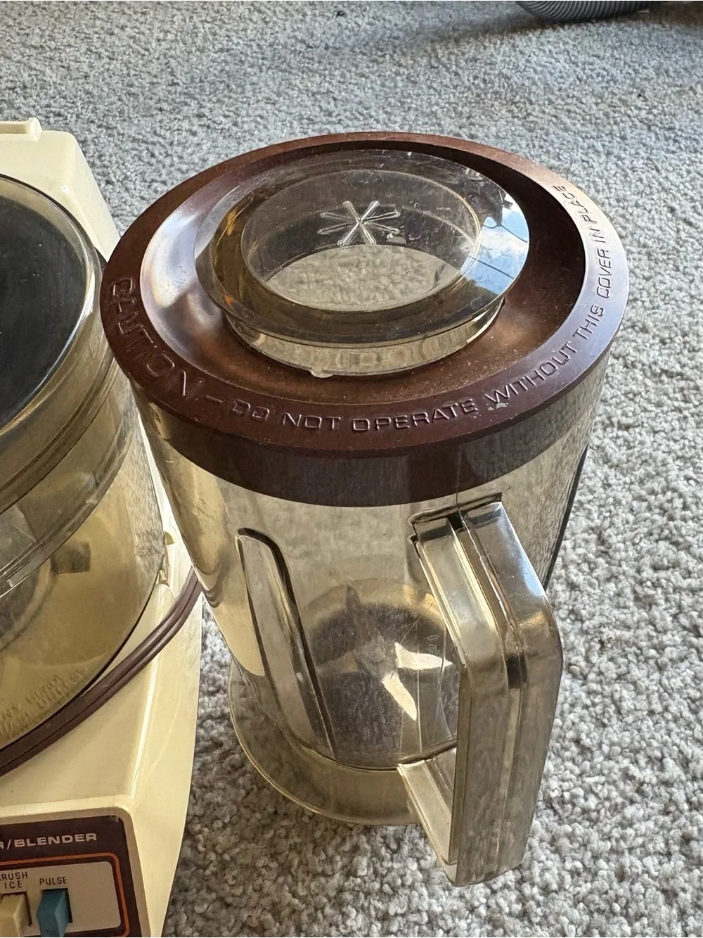 Vintage General Electric Food Processor and Blender Attachments 1970's D1-4200